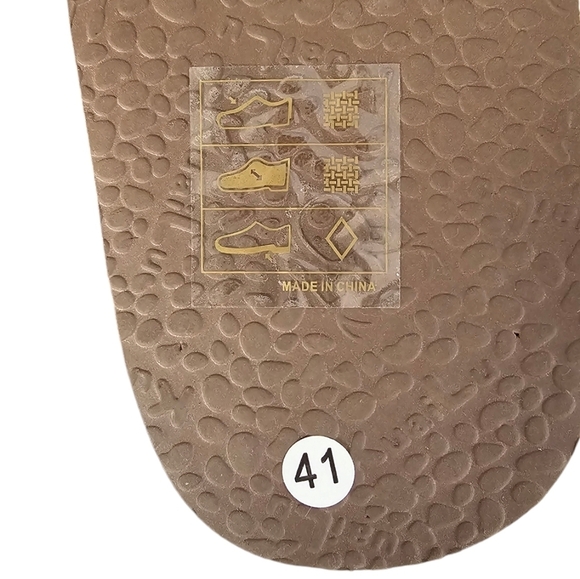 Brown Cream Plaid Christmas Reindeer Slippers Faux Shearling Lining men's EU 41 - Picture 11 of 12